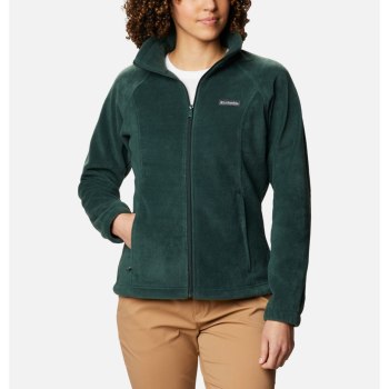 Columbia Jas Dames, Benton Springs Full Zip Fleece Petite Groen, 89USNOWBF